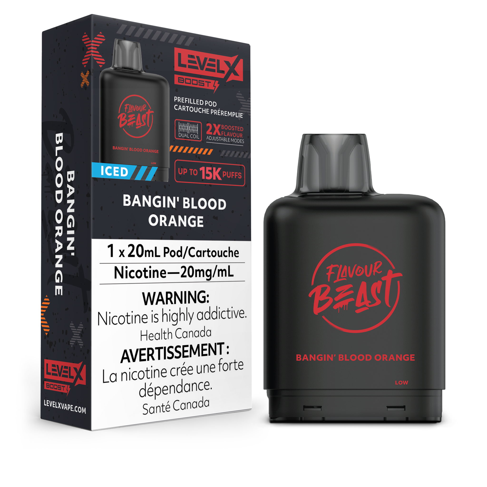 Level X Flavour Beast Boost - Bangin' Blood Orange Iced (BC & SK ONLY)