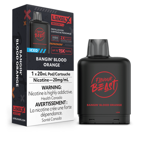 Level X Flavour Beast Boost - Bangin' Blood Orange Iced
