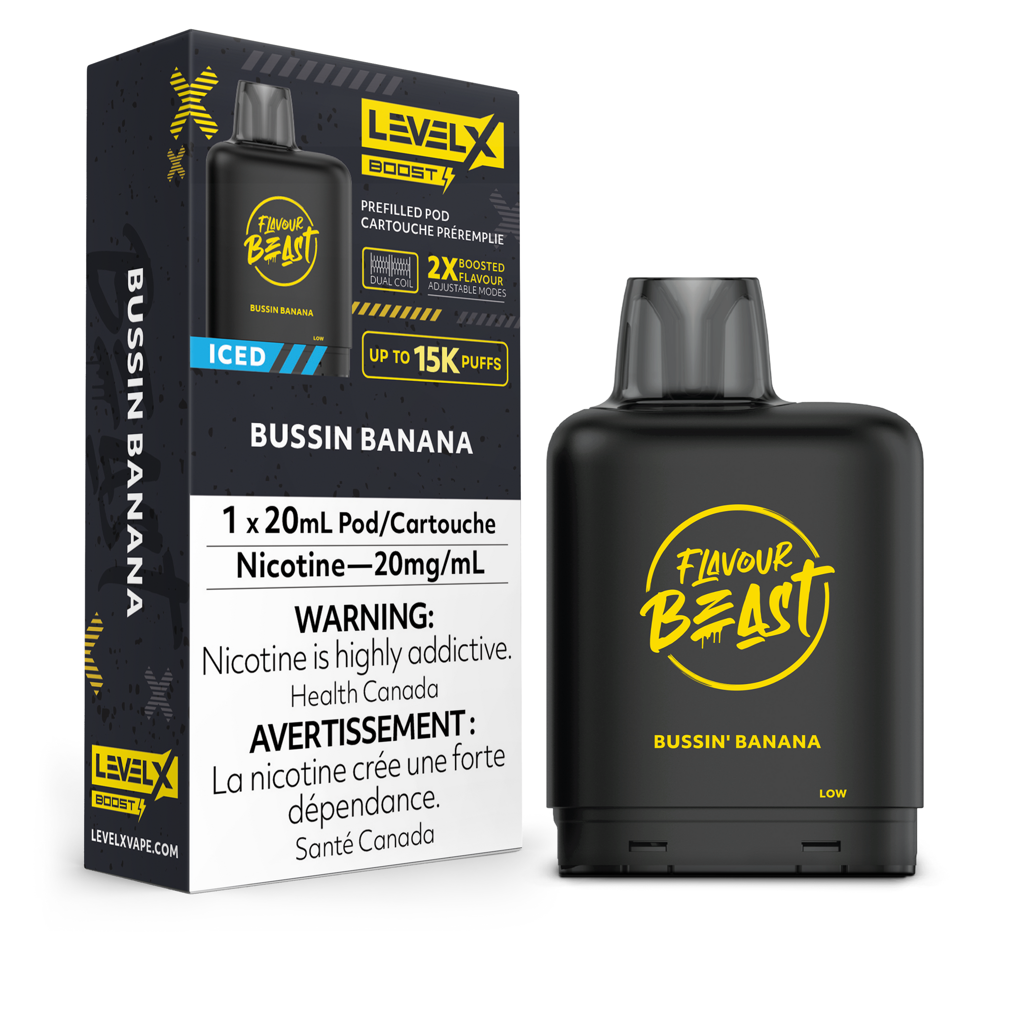 Level X Flavour Beast Boost - Bussin Banana Iced
