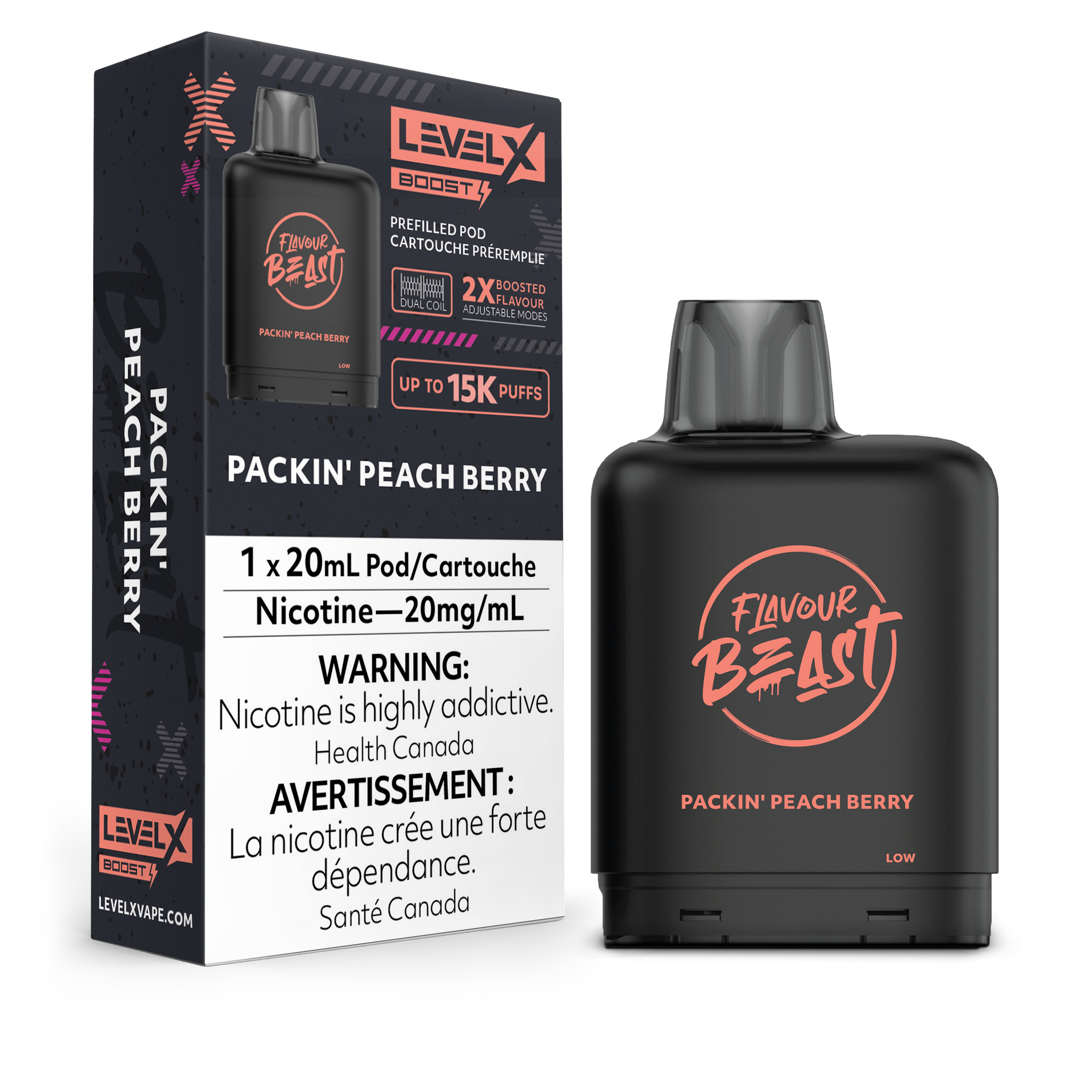 Level X Flavour Beast Boost - Packin' Peach Berry (BC & SK ONLY)