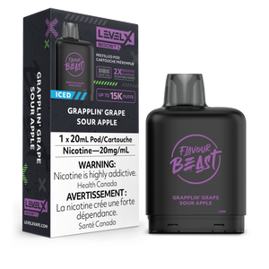 Level X Flavour Beast Boost - Grapplin' Grape Sour Apple Iced (BC & SK ONLY)