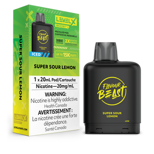 Level X Flavour Beast Boost - Super Sour Lemon Iced (BC & SK ONLY)