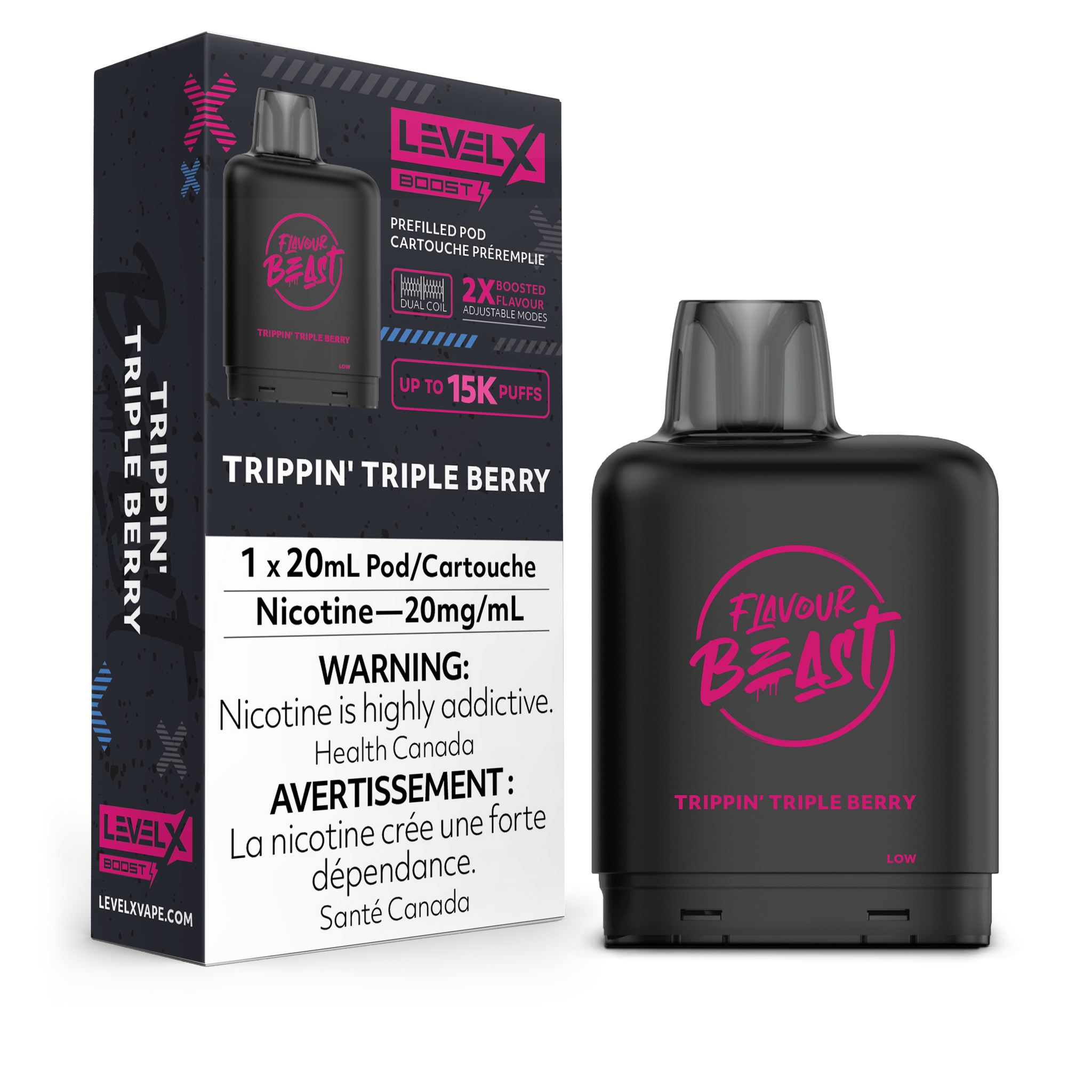 Level X Flavour Beast Boost - Trippin' Triple Berry