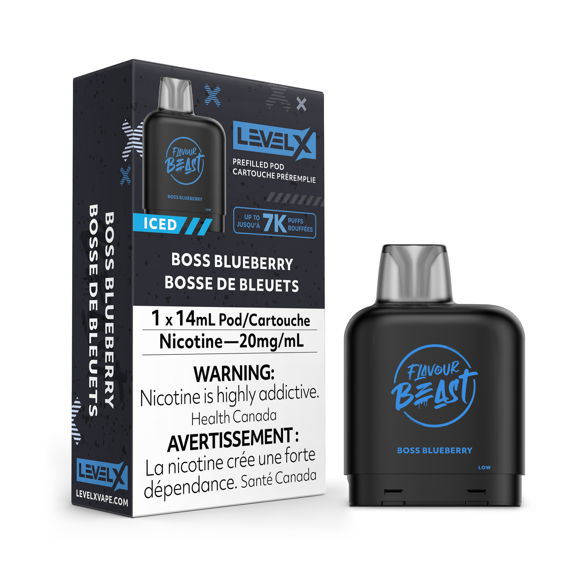 Level X Flavour Beast 7000 - Boss Blueberry Iced