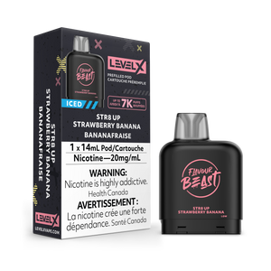 Level X Flavour Beast 7000 - STR8 Up Strawberry Banana Iced