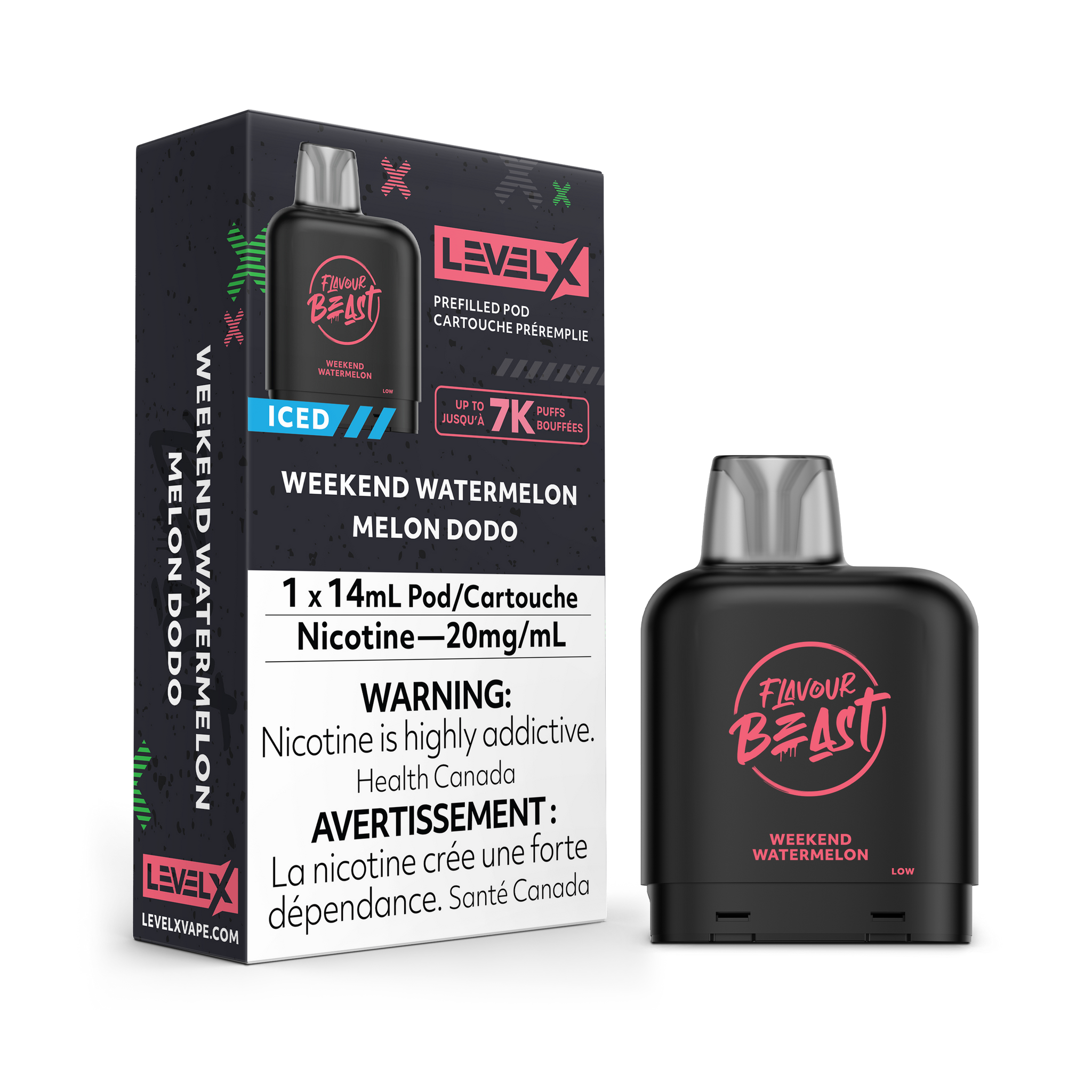 Level X Flavour Beast 7000 - Weekend Watermelon Iced