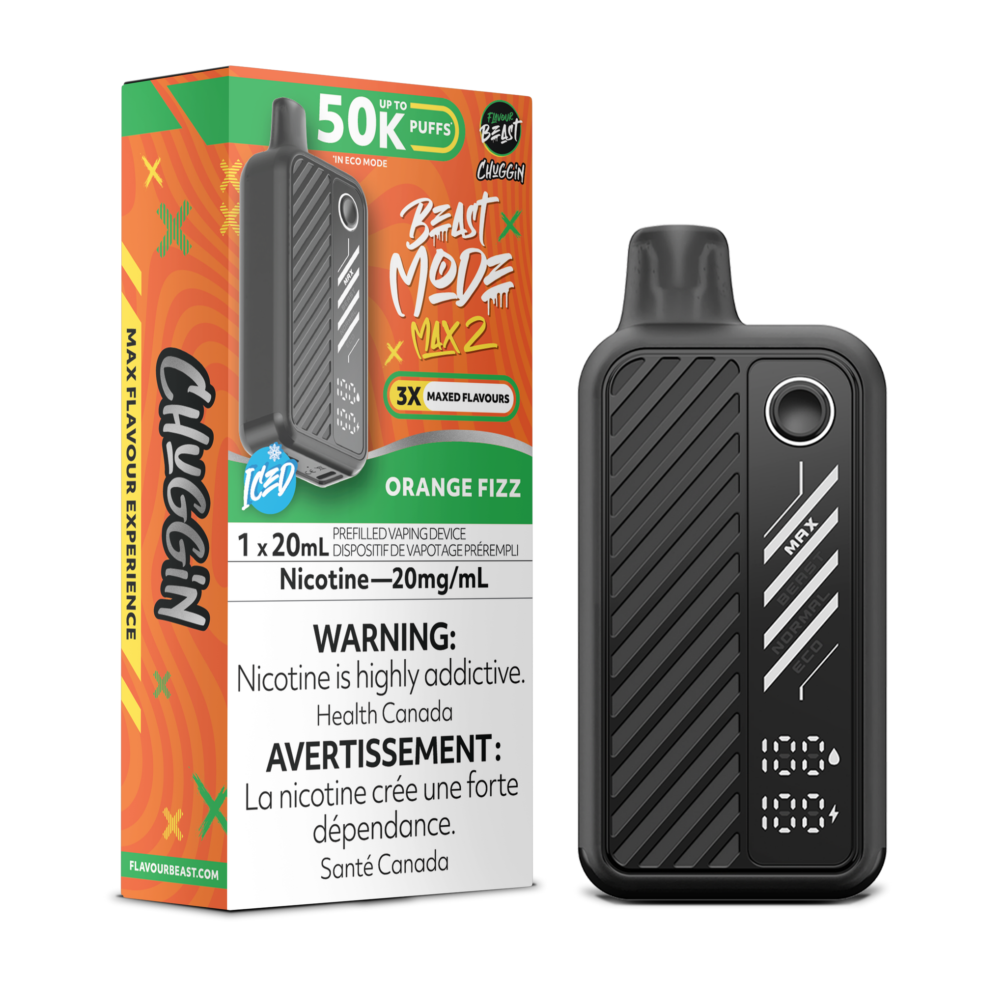 Flavour Beast BEAST MODE MAX 2 - Orange Sparkle(Fizz) (BC/SK/NL/NS)