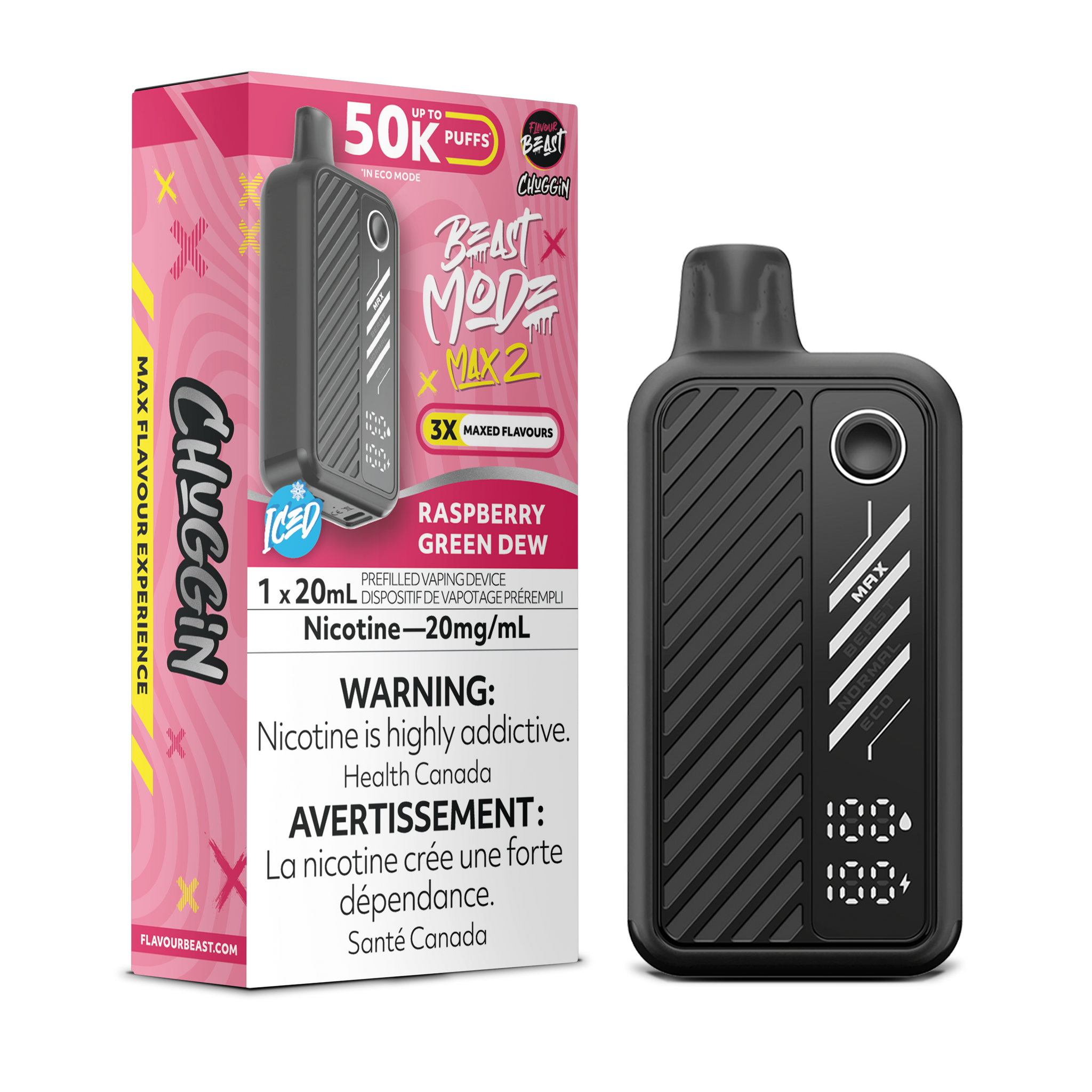 Flavour Beast BEAST MODE MAX 2 - Raspberry Green Dew