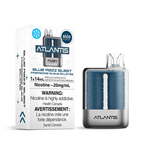 Atlantis by NVZN 8000 - Blue Razz Blast