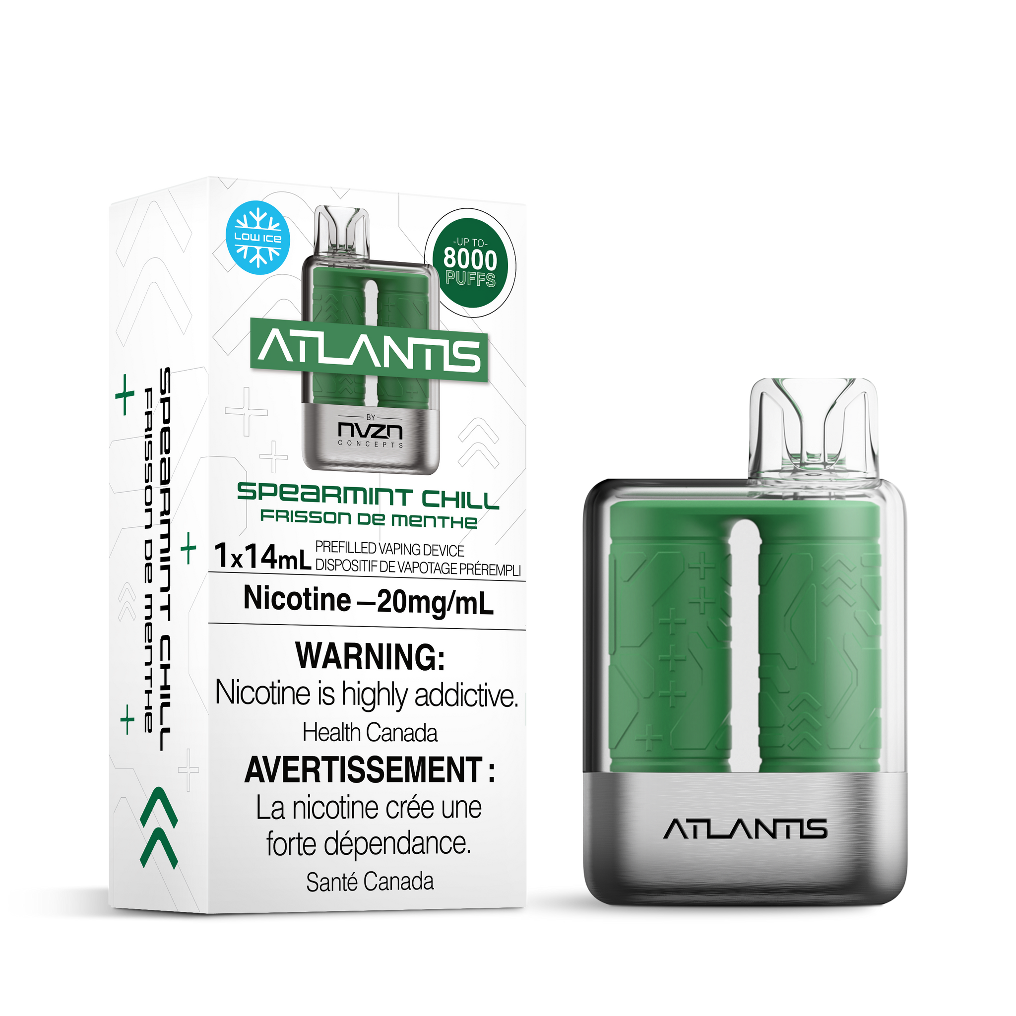 Atlantis by NVZN 8000 - Spearmint Chill
