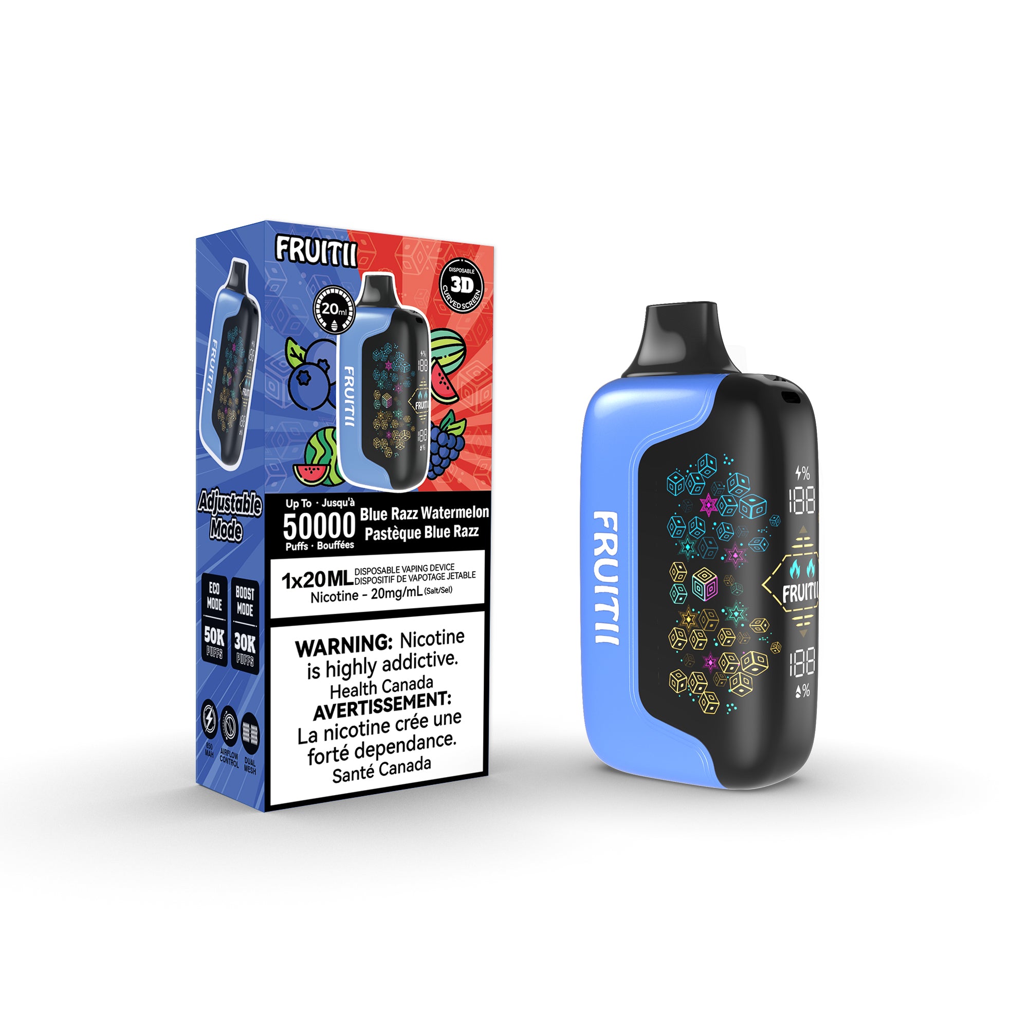 Fruitii 50K - Blue Razz Watermelon