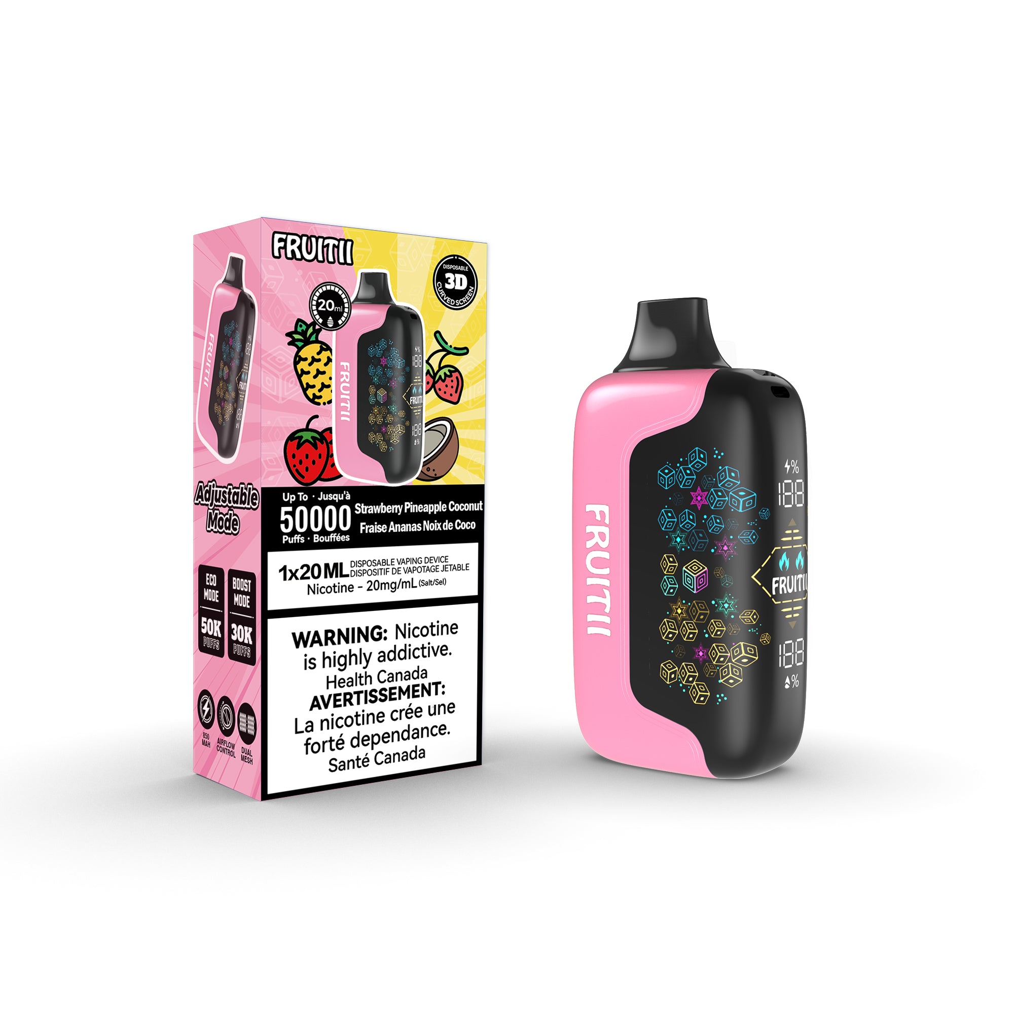 Fruitii 50K - Strawberry Pineapple Coconut