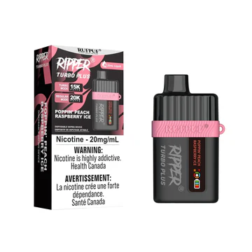 Ripper Turbo 20K - Poppin' Peach Raspberry Ice
