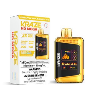 Kraze HD Mega 20K - Pineapple Apple Mango Ice (BC & SK ONLY)
