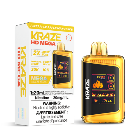 Kraze HD Mega 20K - Pineapple Apple Mango Ice
