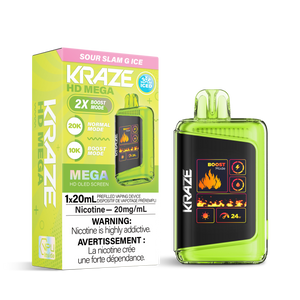 Kraze HD Mega 20K - Sour Slam G Ice (BC & SK ONLY)