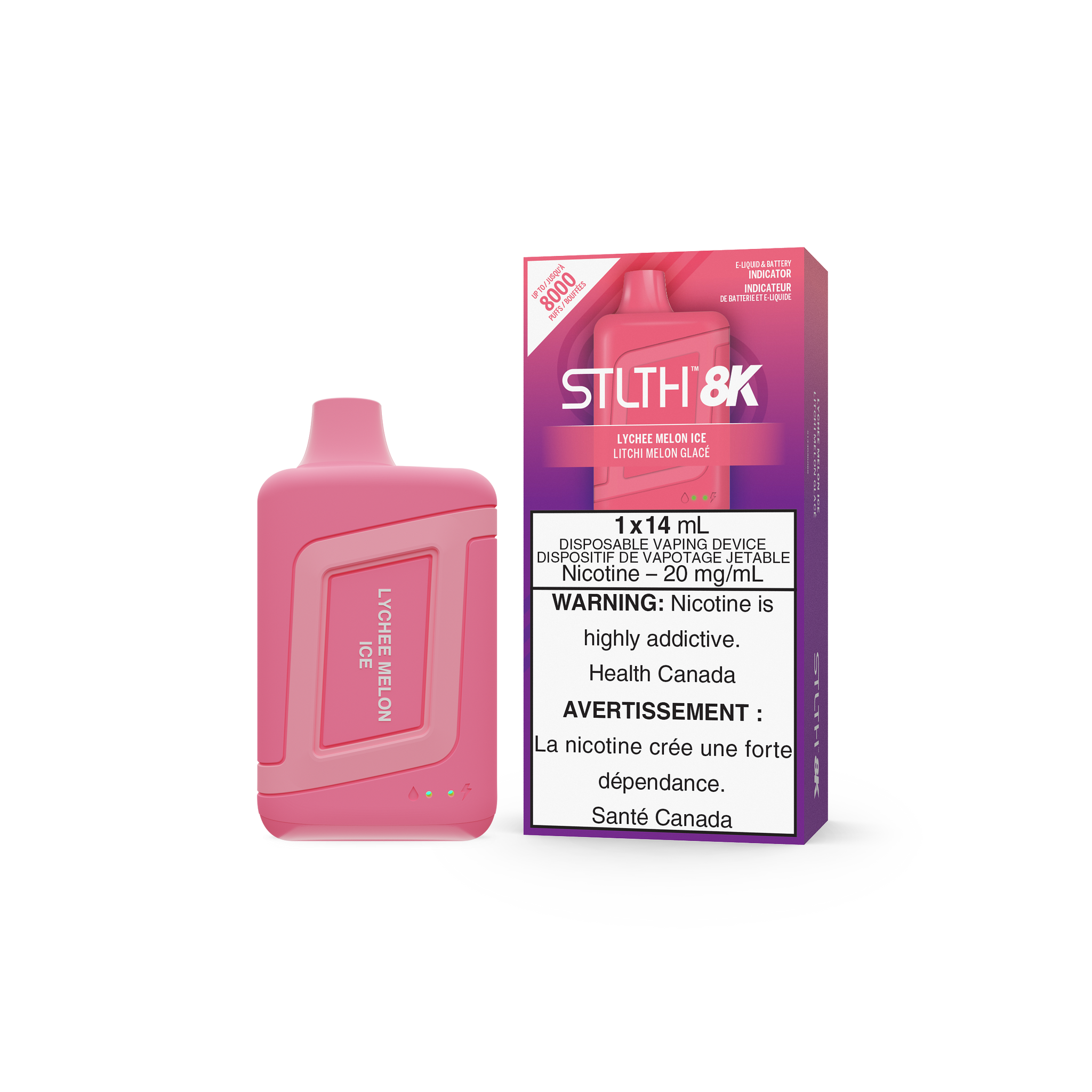STLTH 8K - LYCHEE MELON ICE