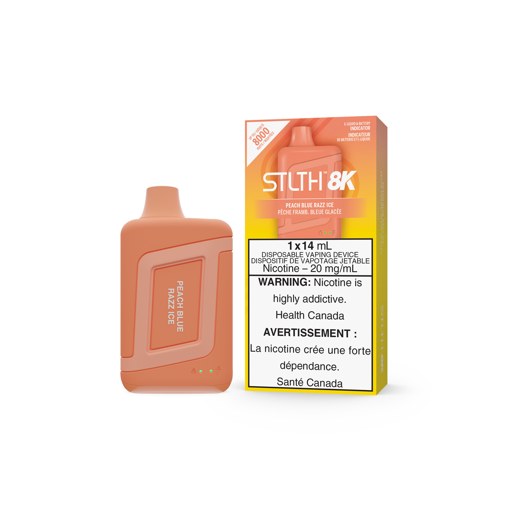 STLTH 8K - PEACH BLUE RAZZ ICE