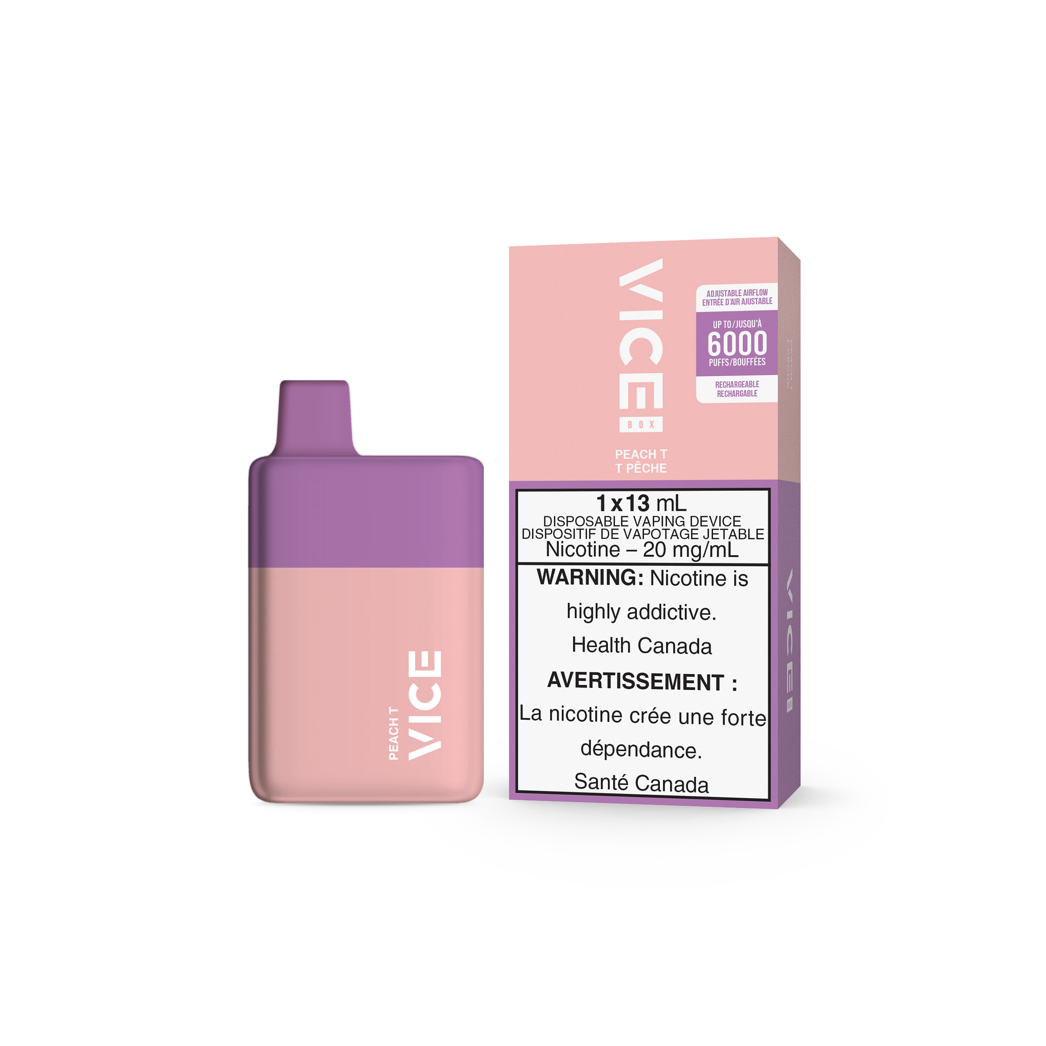 VICE BOX DISPOSABLE - PEACH T