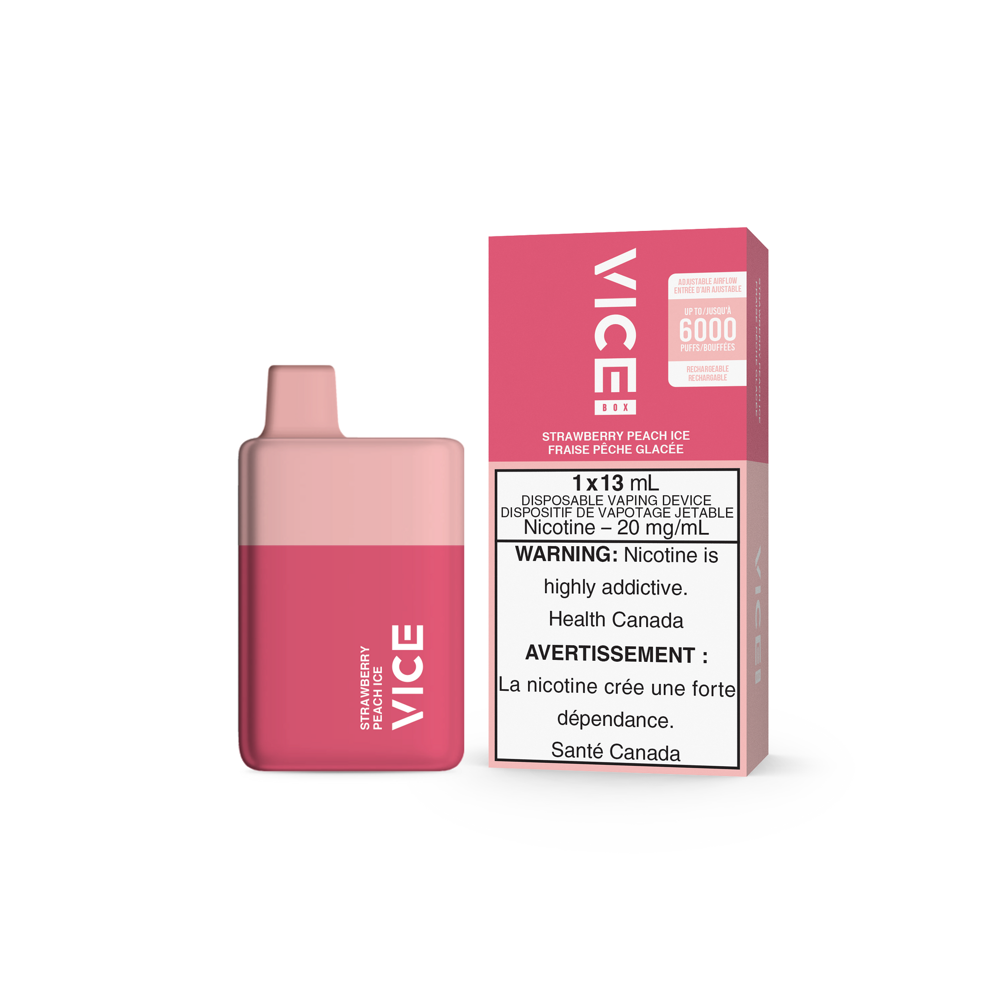 VICE BOX DISPOSABLE - STRAWBERRY PEACH ICE