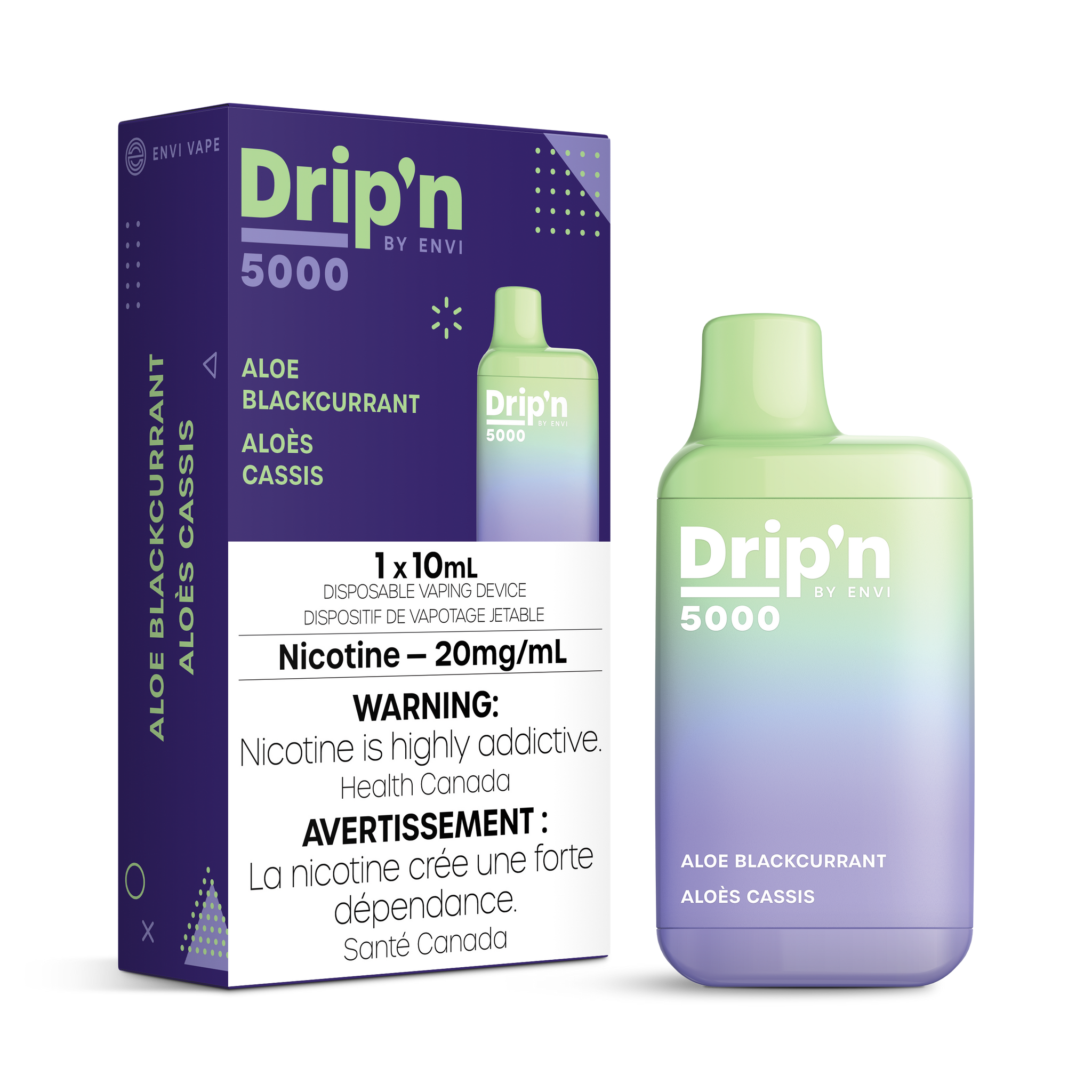 Drip'n 5000 Disposable by Envi - Aloe Blackcurrant