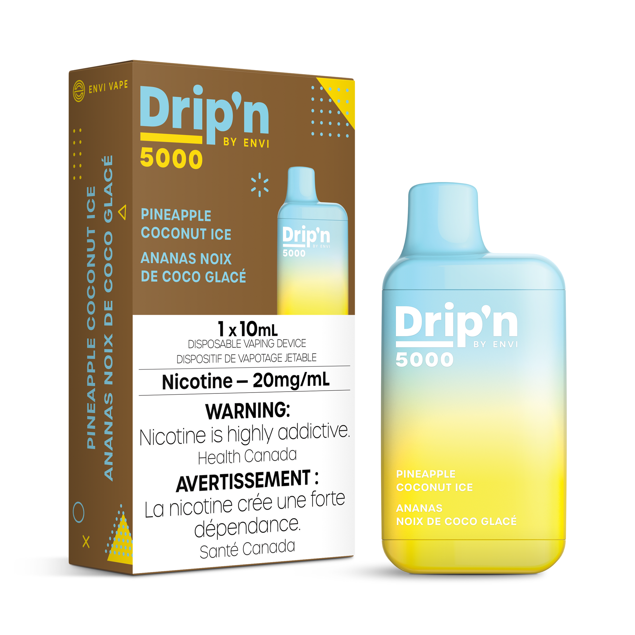 Drip'n 5000 Disposable by Envi - Pineapple Coconut Ice