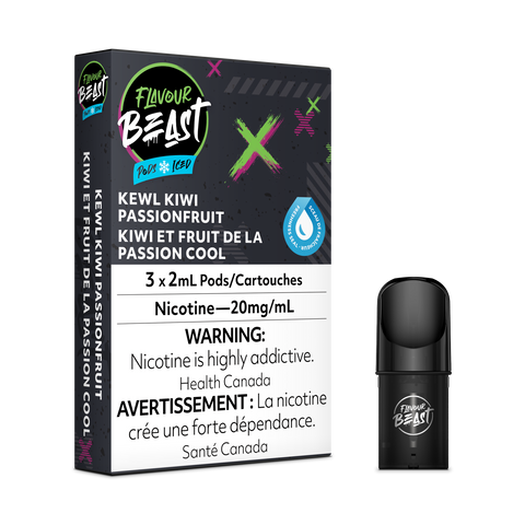 Flavour Beast Pod Pack - Kewl Kiwi Passionfruit Iced