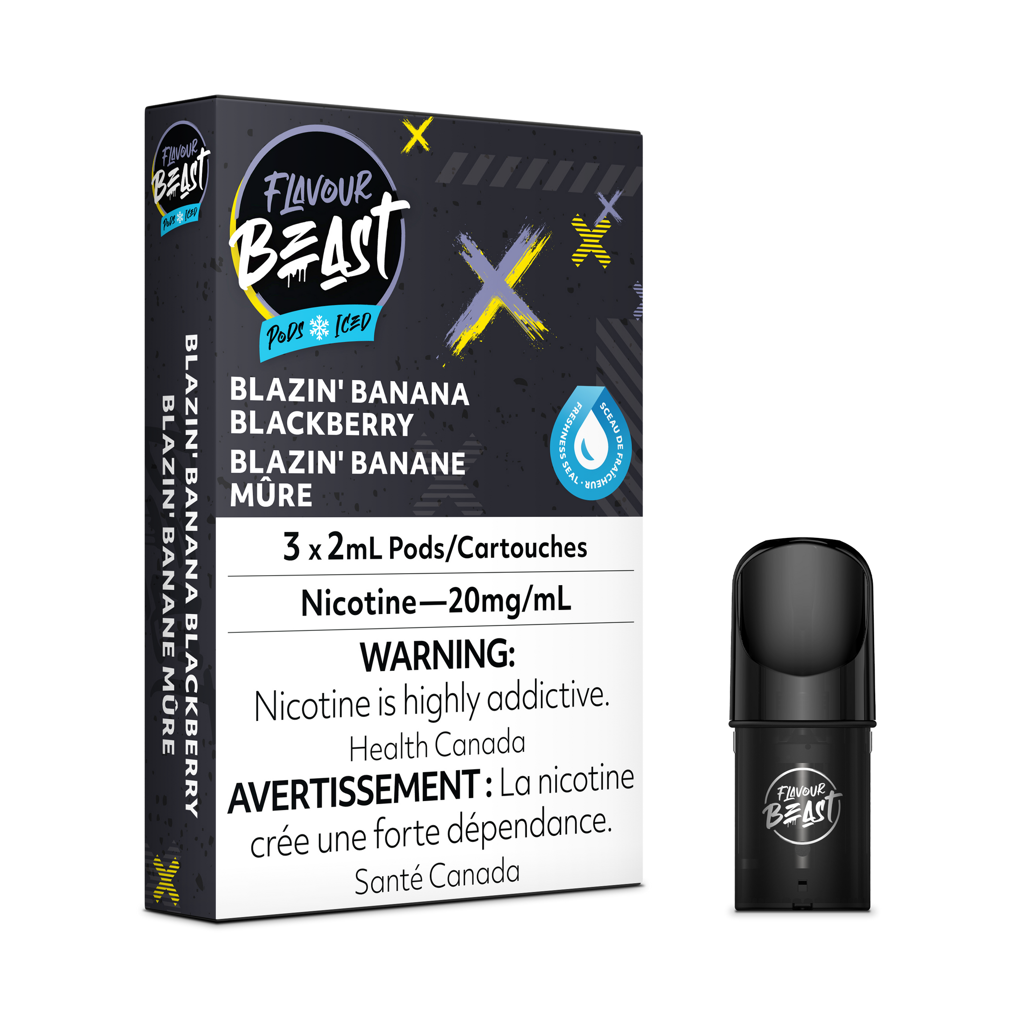 Flavour Beast Pod Pack - Blazin' Banana Blackberry