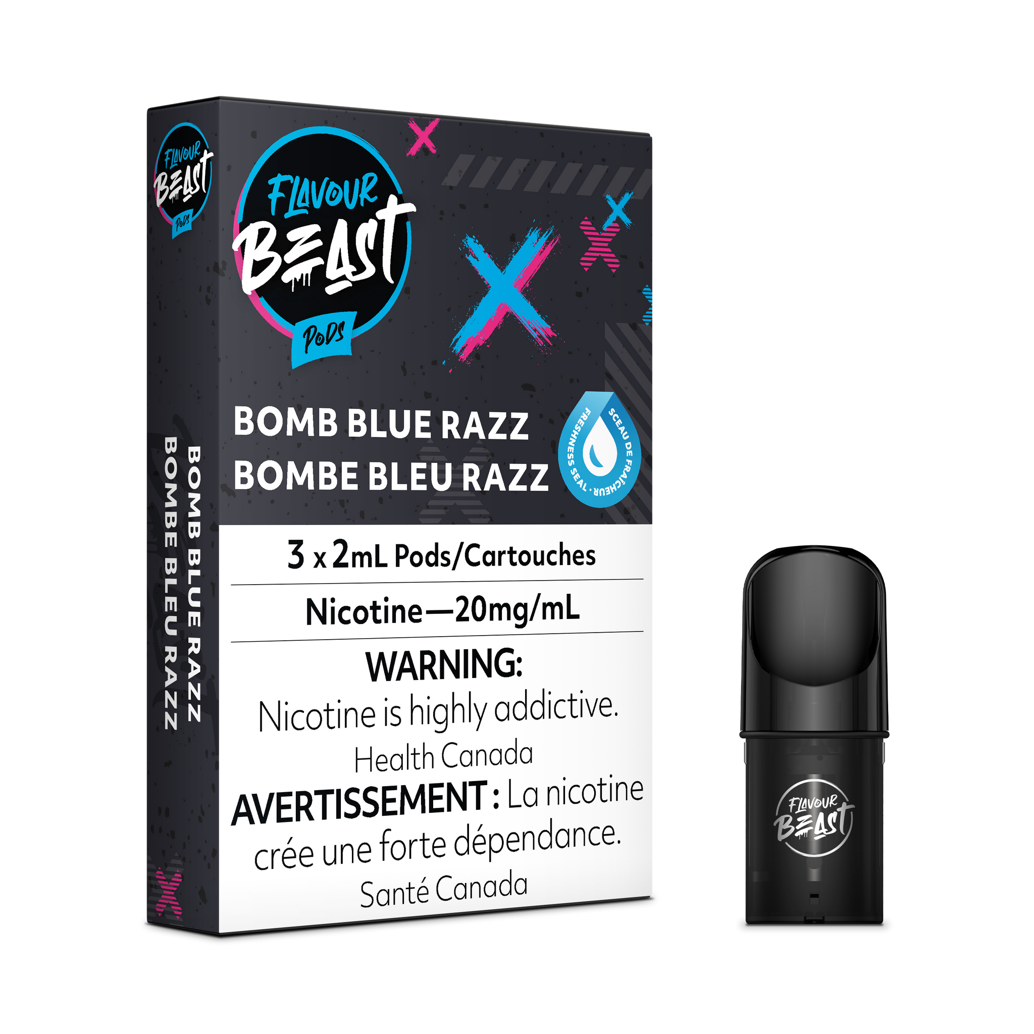 Flavour Beast Pod Pack - Bomb Blue Razz