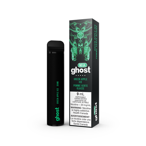 GHOST MEGA DISPOSABLE - GREEN APPLE ICE