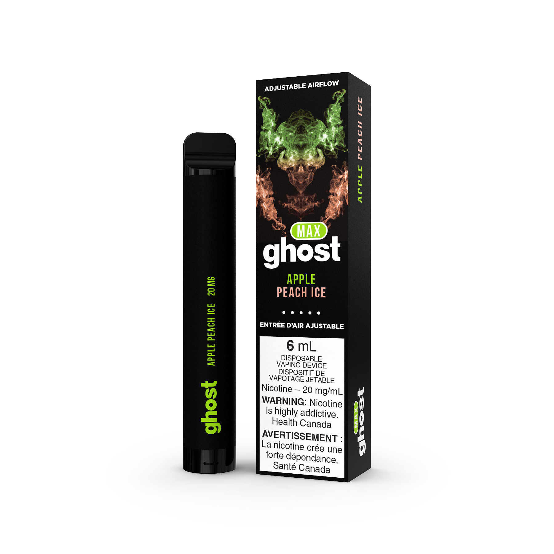 GHOST MAX DISPOSABLE - APPLE PEACH ICE