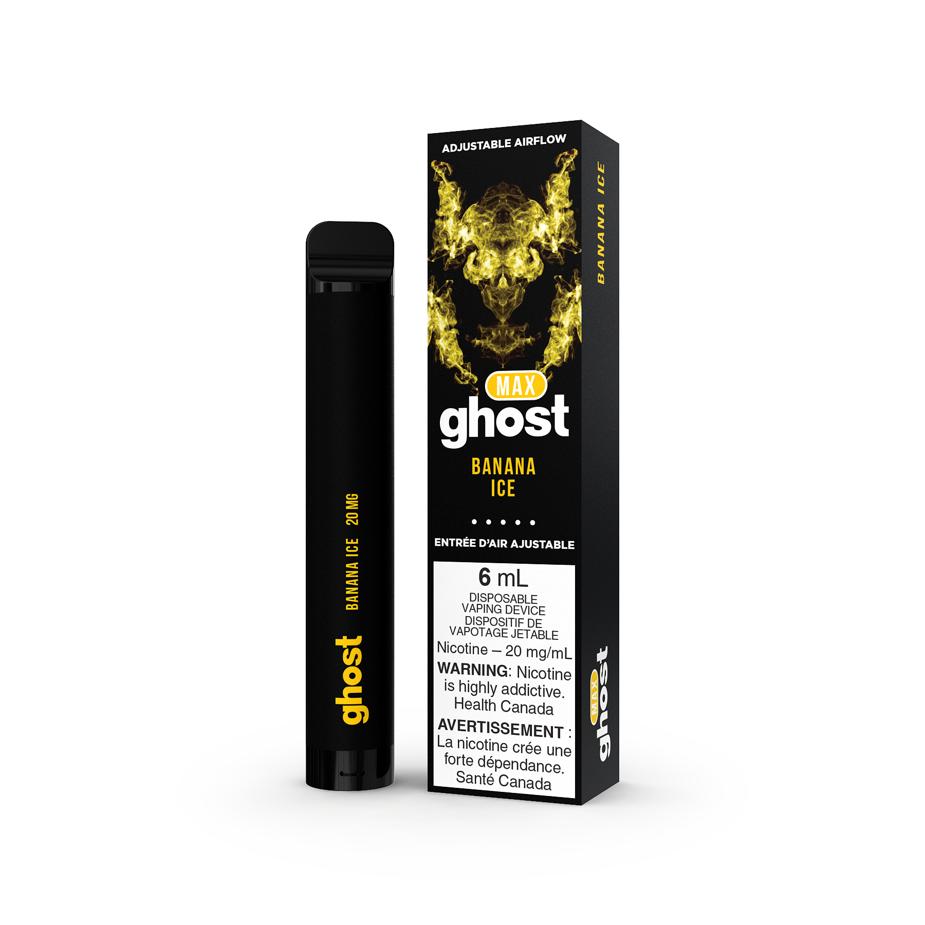 GHOST MAX DISPOSABLE - BANANA ICE
