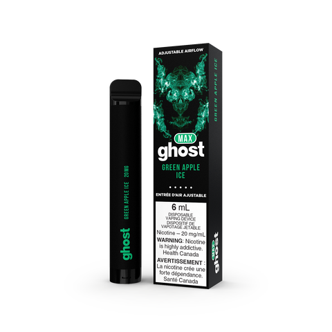 GHOST MAX DISPOSABLE - GREEN APPLE ICE