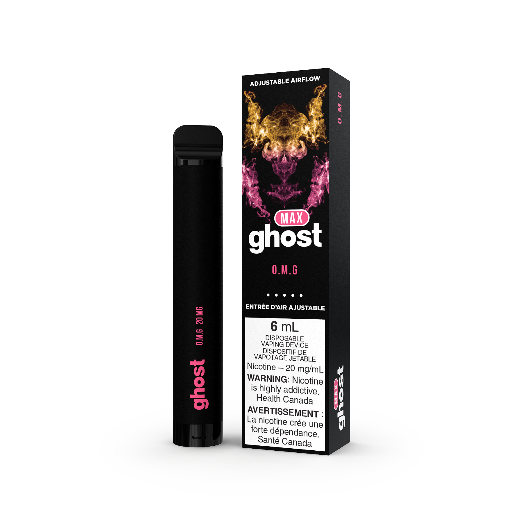 GHOST MAX DISPOSABLE - ORANGE MANGO GUAVA (OMG)