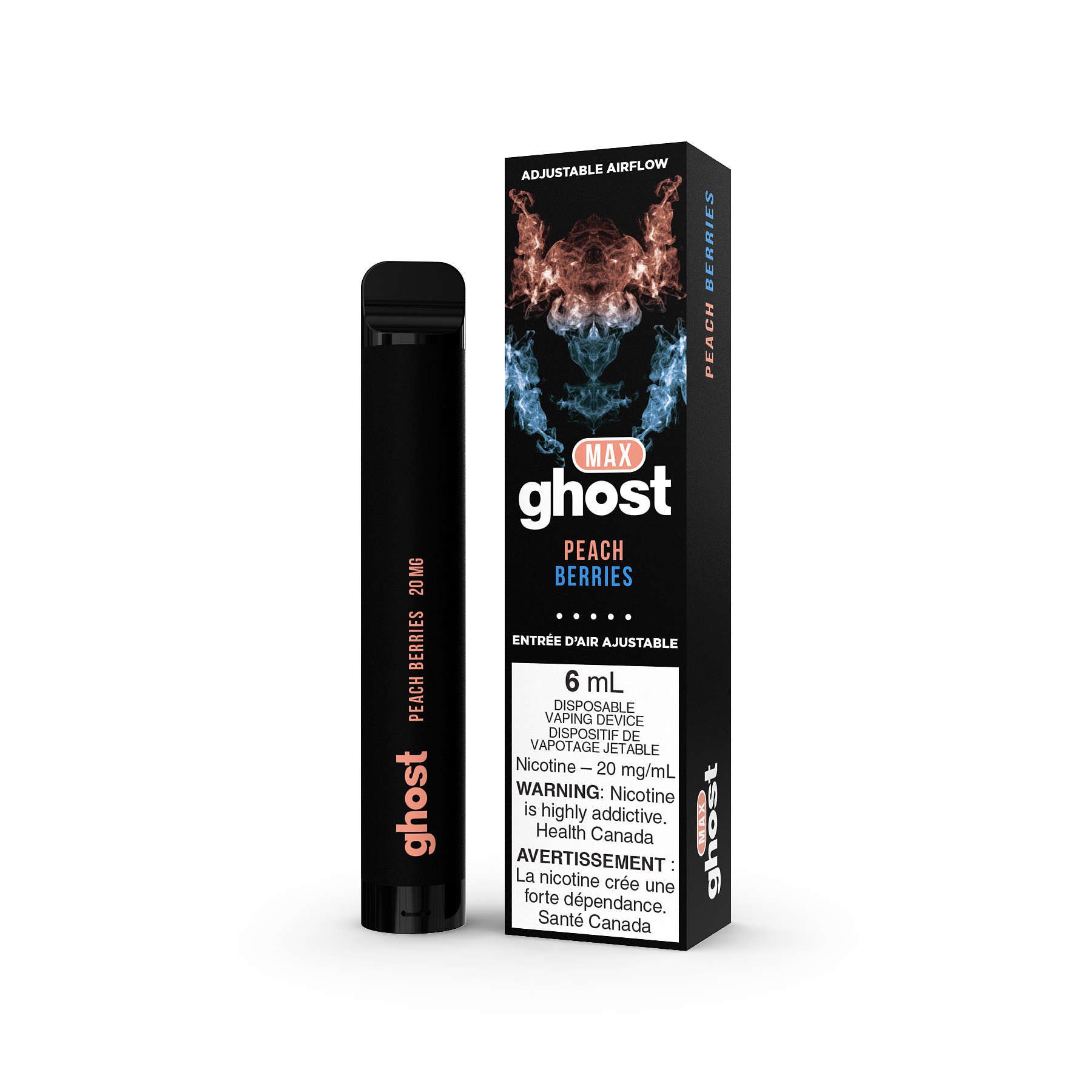 GHOST MAX DISPOSABLE - PEACH BERRIES