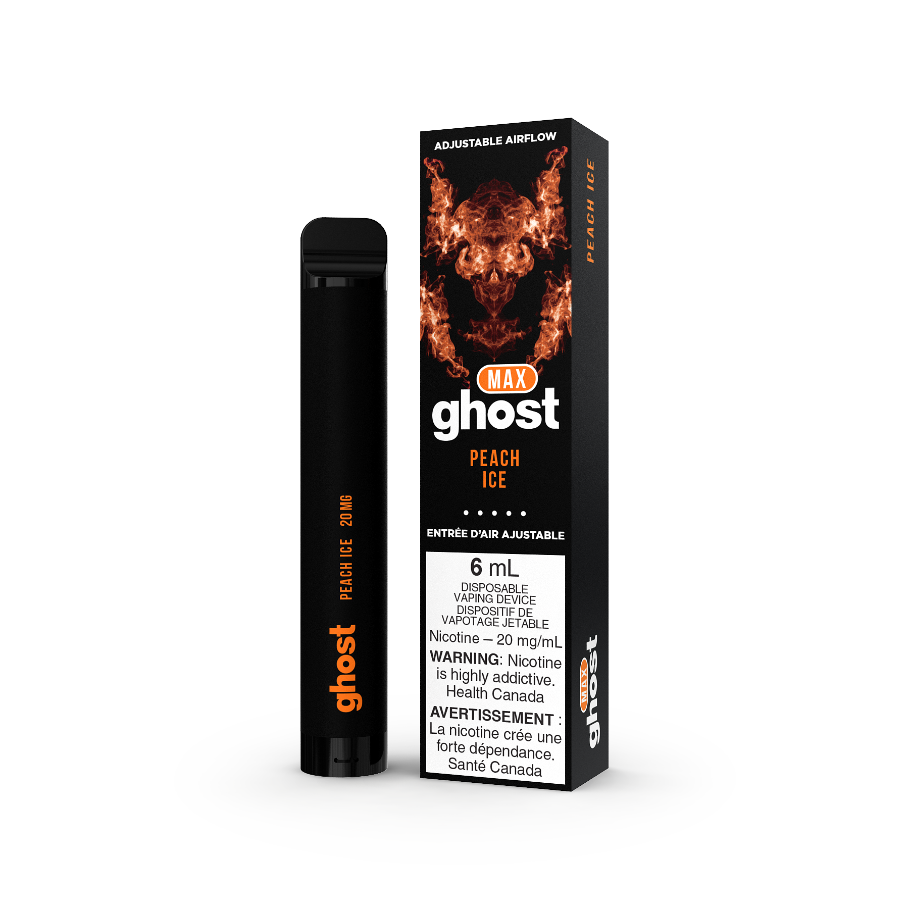 GHOST MAX DISPOSABLE - PEACH ICE