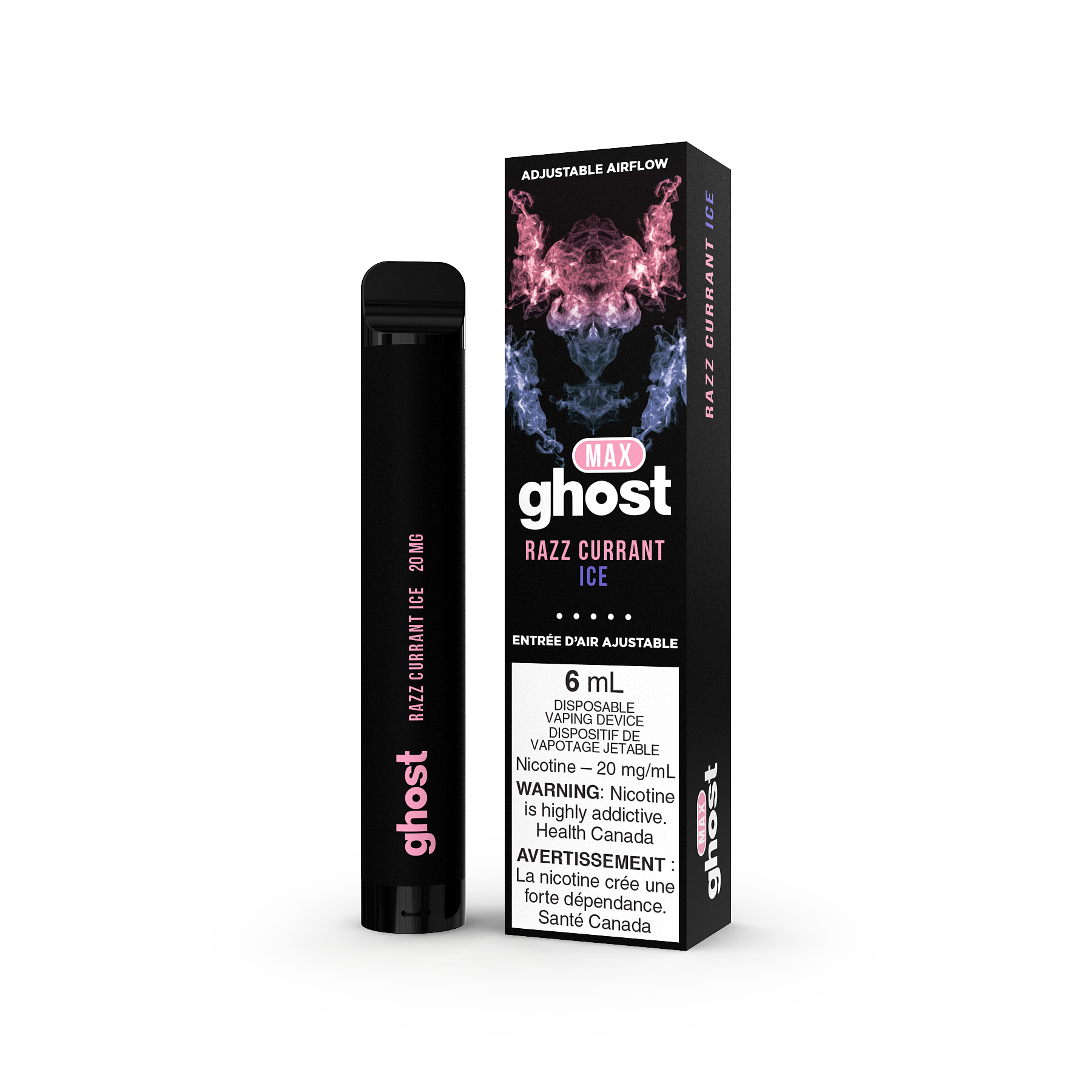 GHOST MAX DISPOSABLE - RAZZ CURRANT ICE