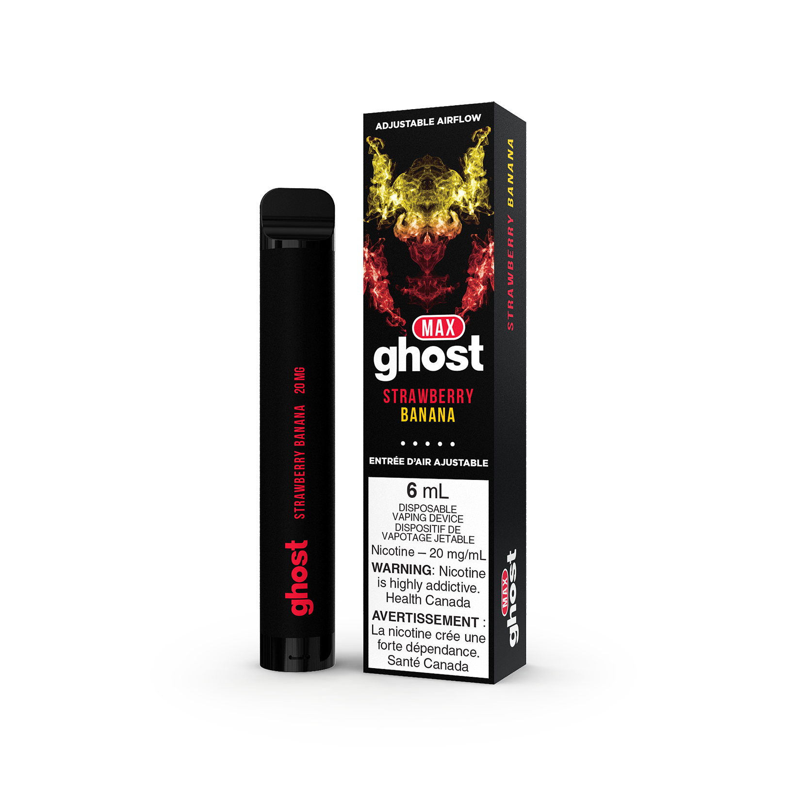 GHOST MAX DISPOSABLE - STRAWBERRY BANANA