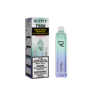 RUFPUF 7500 - GREEN APPLE GRAPE ICE