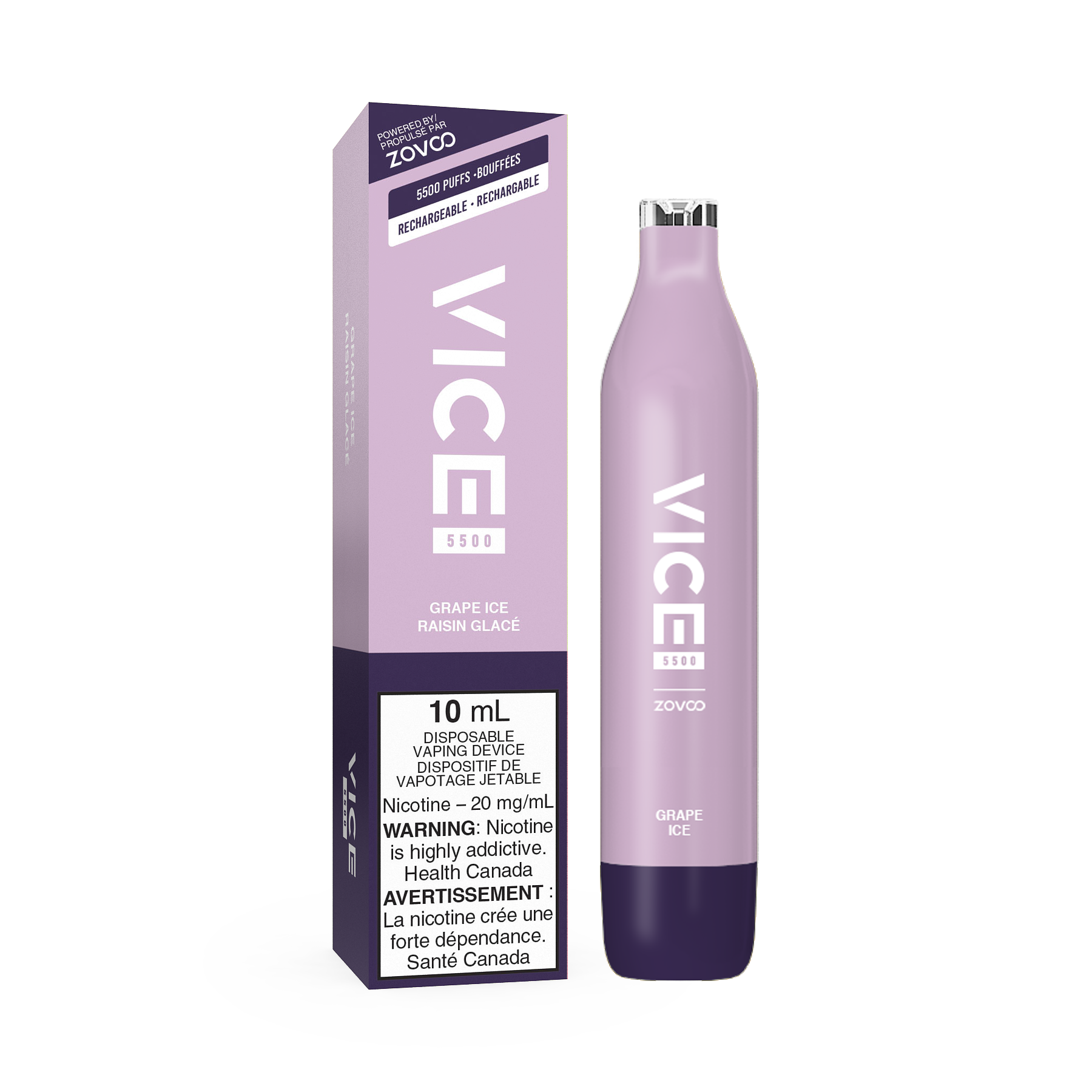 VICE 5500 DISPOSABLE - GRAPE ICE