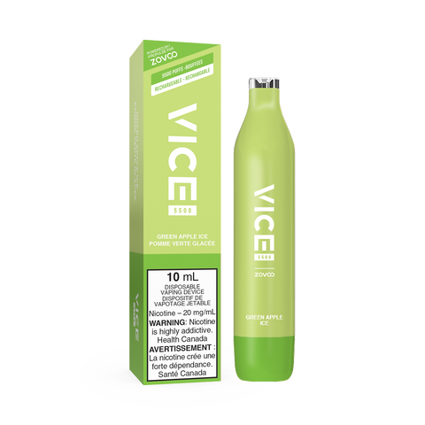 VICE 5500 DISPOSABLE - GREEN APPLE ICE