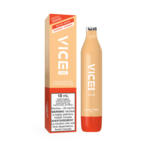 VICE 5500 DISPOSABLE - LYCHEE PEACH ICE