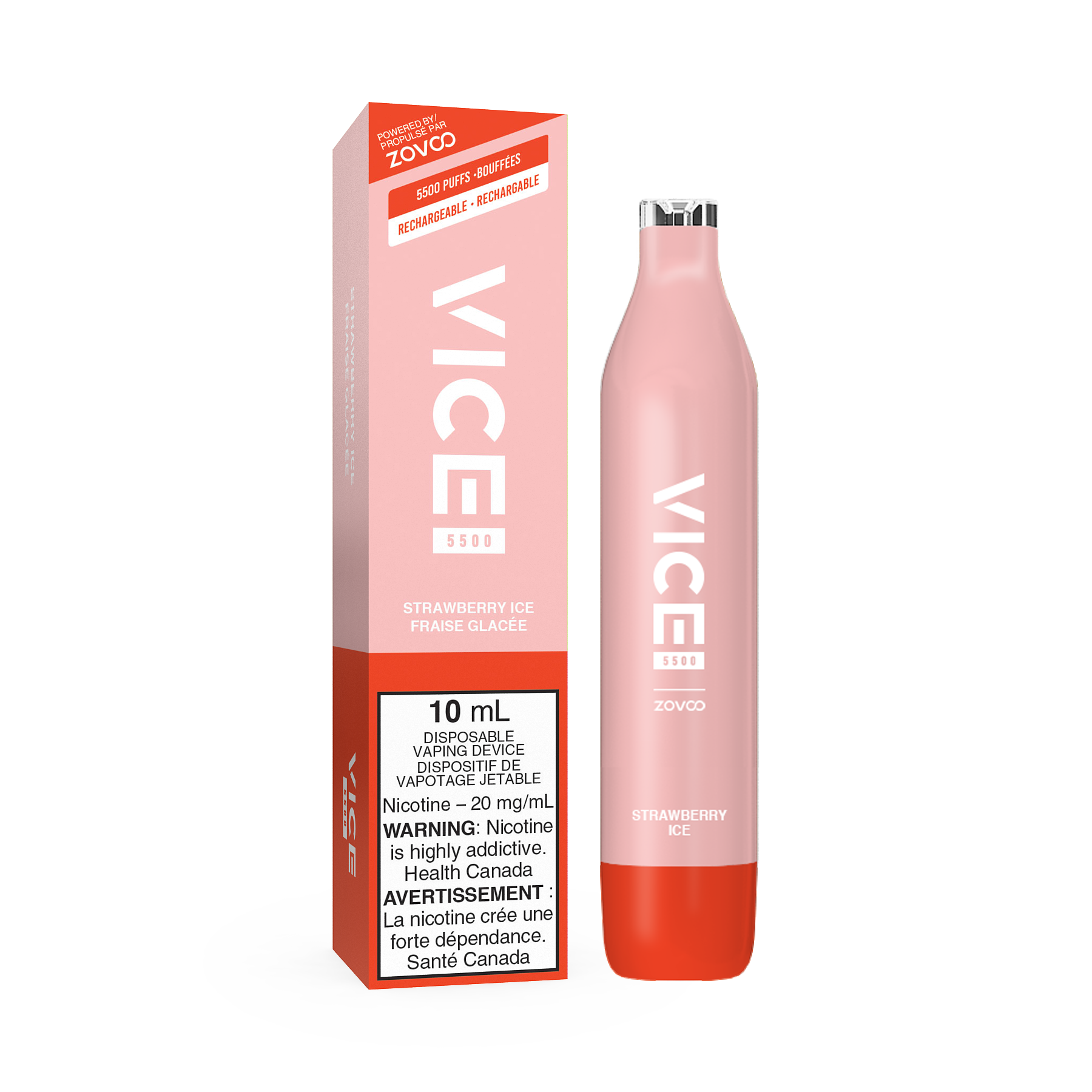 VICE 5500 DISPOSABLE - STRAWBERRY ICE