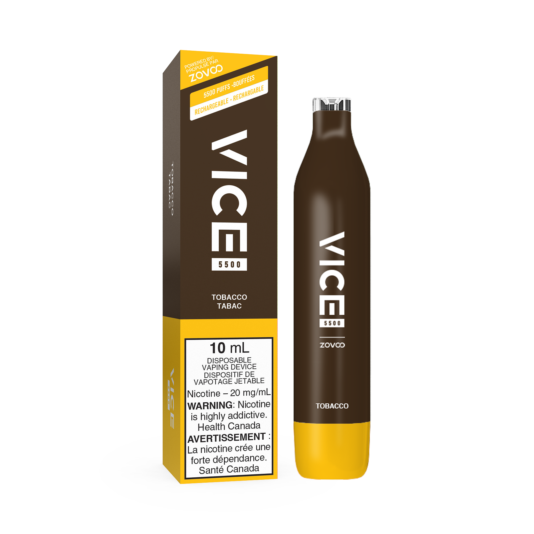 VICE 5500 DISPOSABLE - TOBACCO