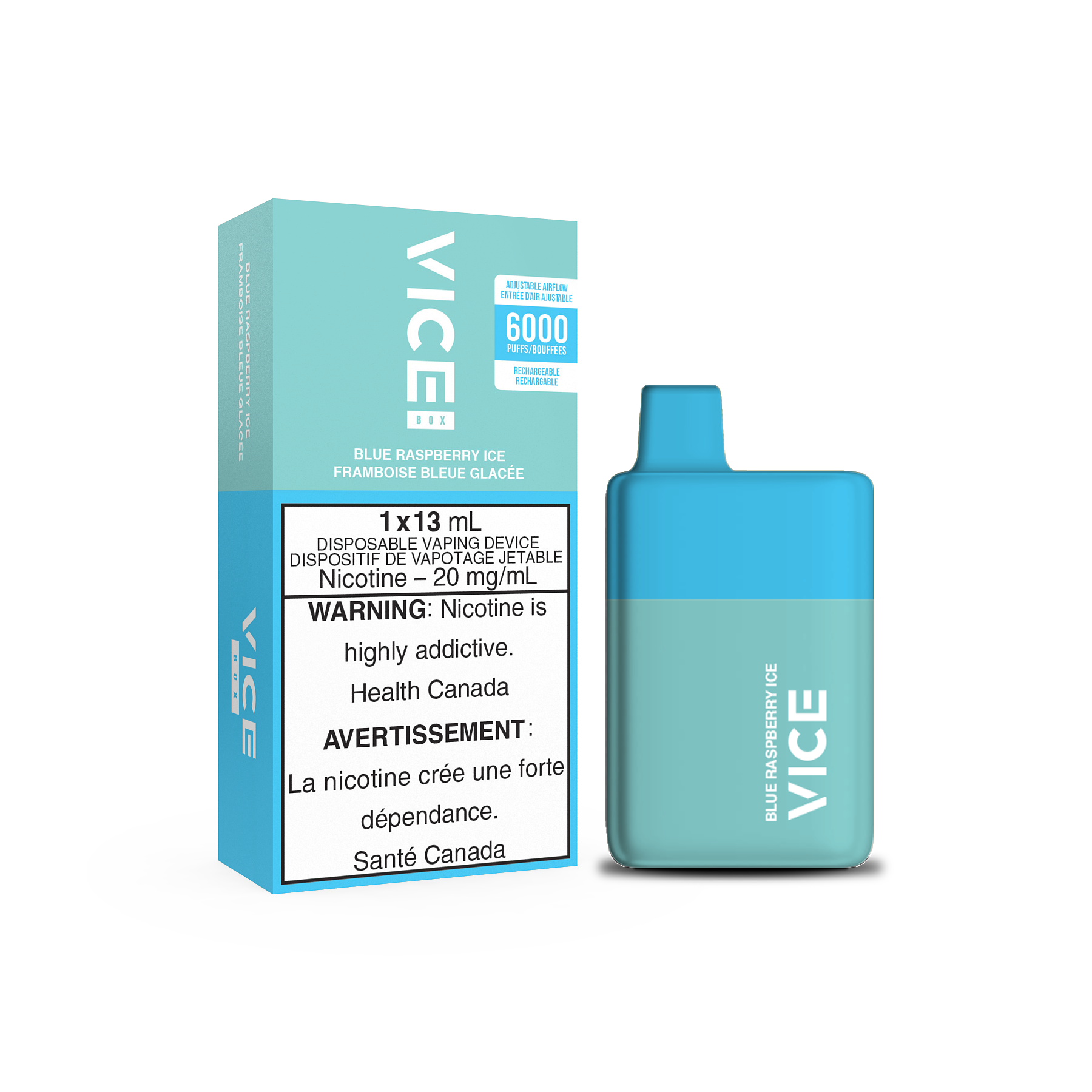 VICE BOX DISPOSABLE - BLUE RASPBERRY ICE
