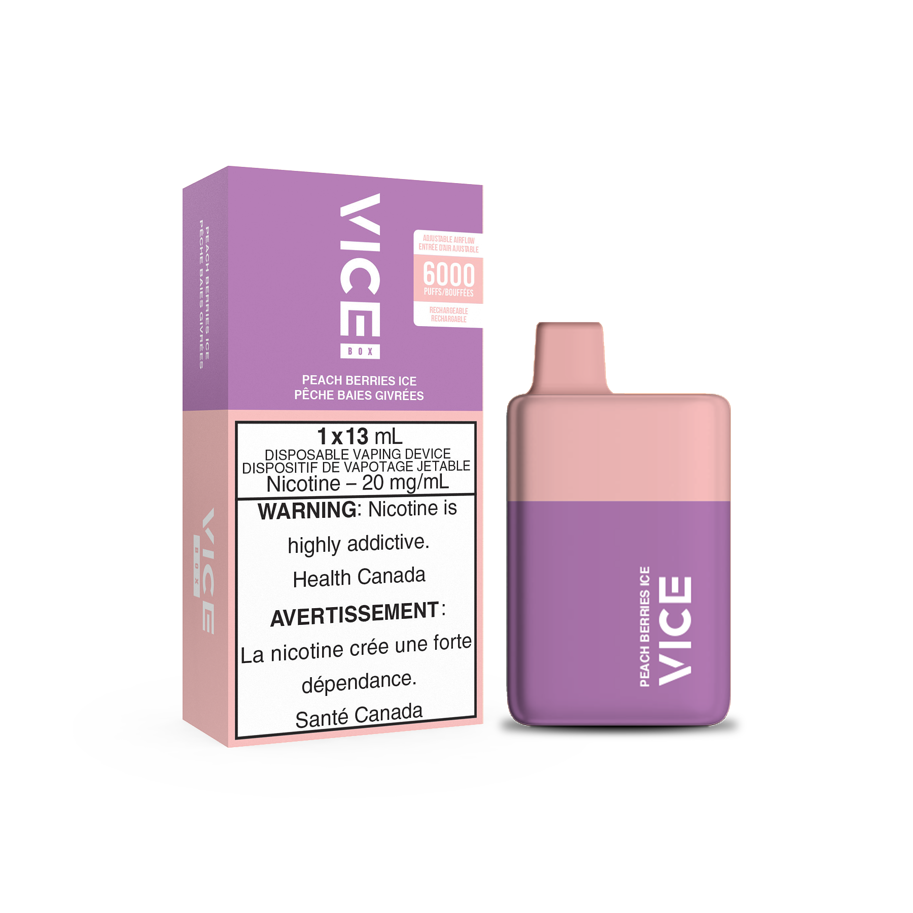 VICE BOX DISPOSABLE - PEACH BERRIES ICE